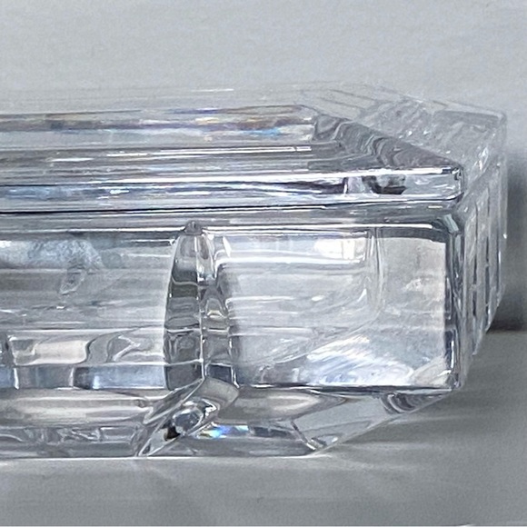 Miller Rogaska Lead Crystal Box With Cover Vintage Cut Glass 6” X 4” Jewelry - Picture 4 of 16